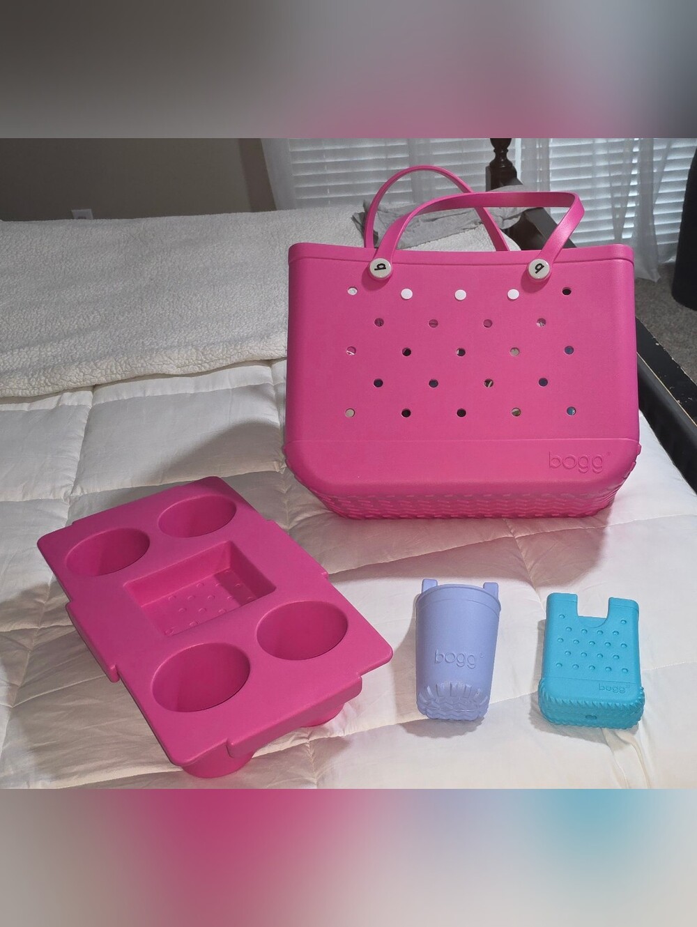 BOGG BAG Hot Pink Perforated Tote